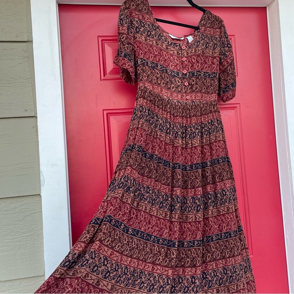 Rayon boho hippie dress - Picture 1 of 9